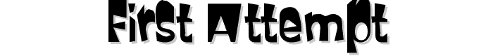First Attempt font
